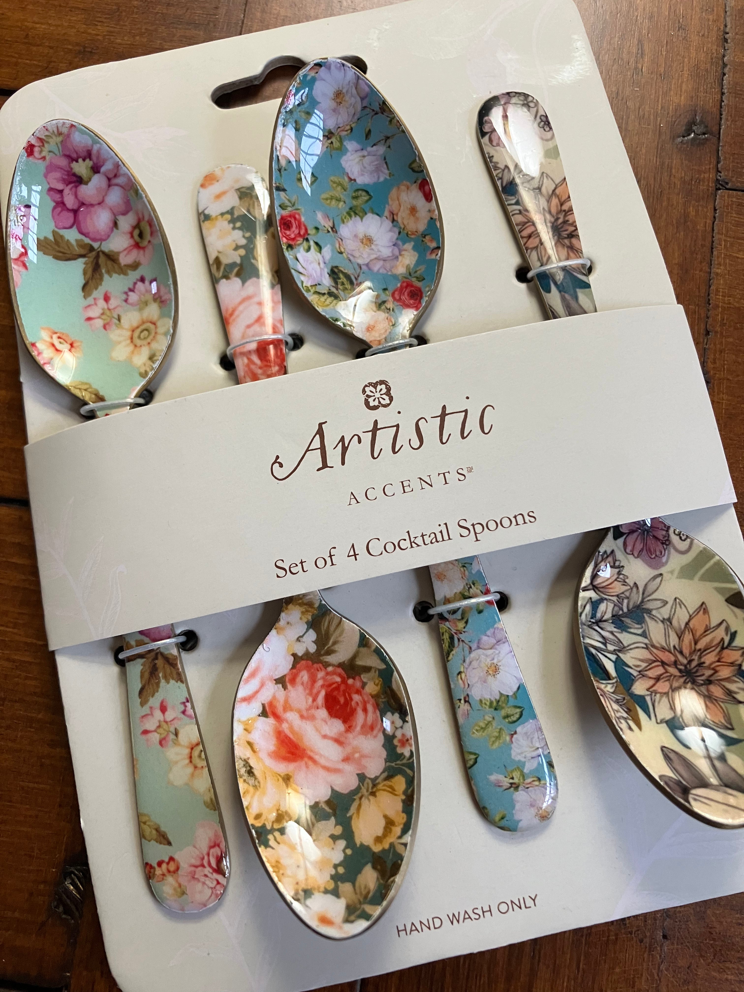 Artistic Accents Rose Chintz Teaspoons