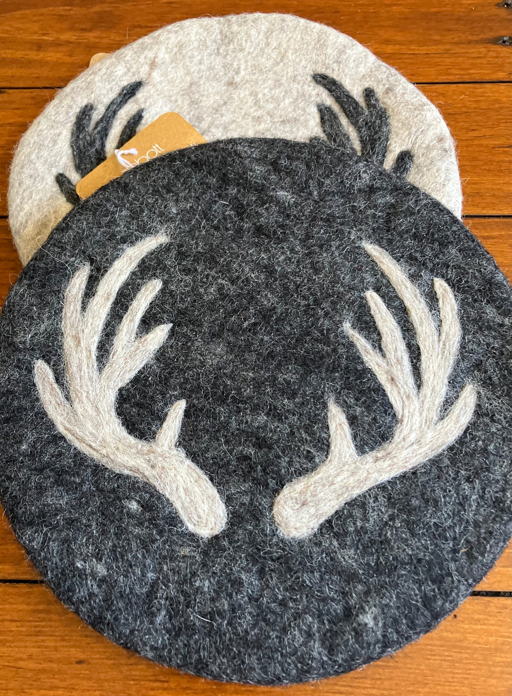 Charcoal Stag Antler Trivet