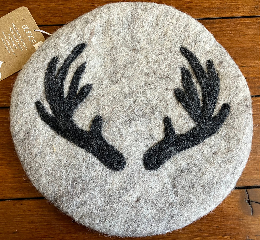 Stag Antler Wool Trivet