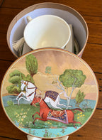 Running Horses Porcelain Teacup