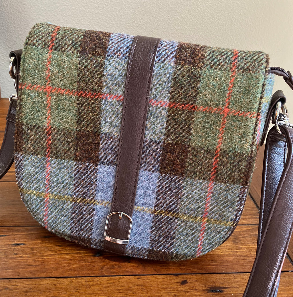 McLeod Tartan Wool Saddle Bag Purse