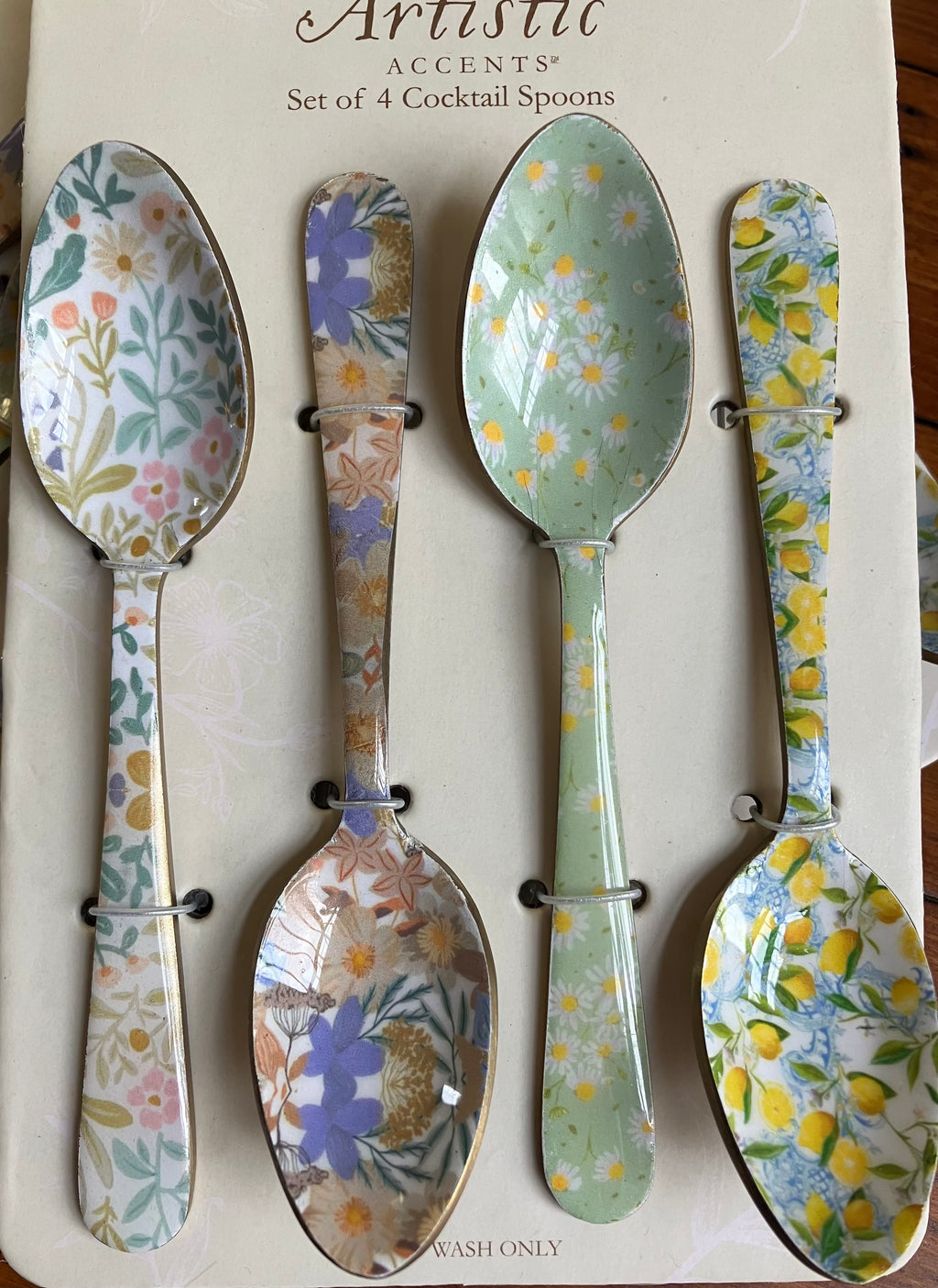 Artistic Accents Stainless Steel Summer Meadow Teaspoons